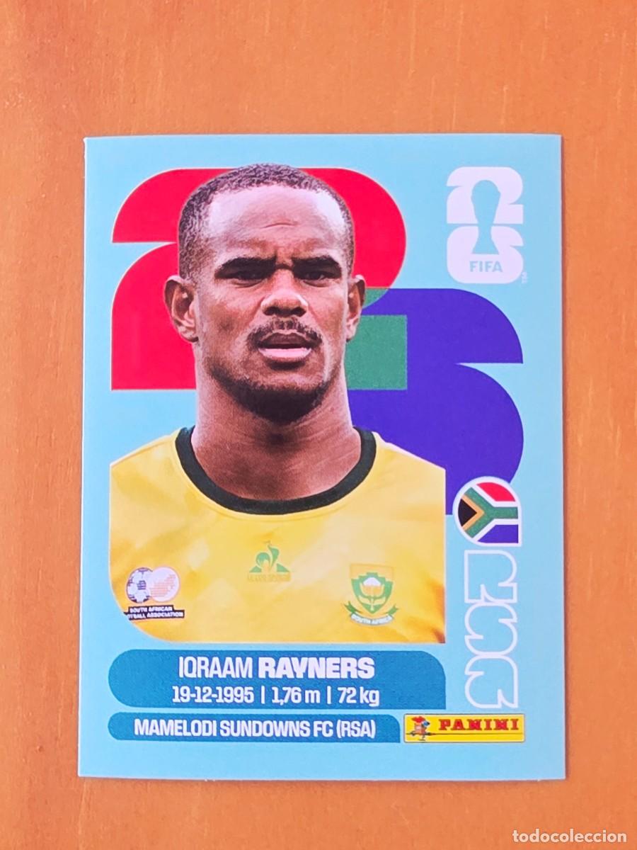 Cromos de F&uacute;tbol: RSA 18 Iqraam Rayners, Sud&aacute;frica, Panini FIFA World Cup Mundial 2026 Sticker