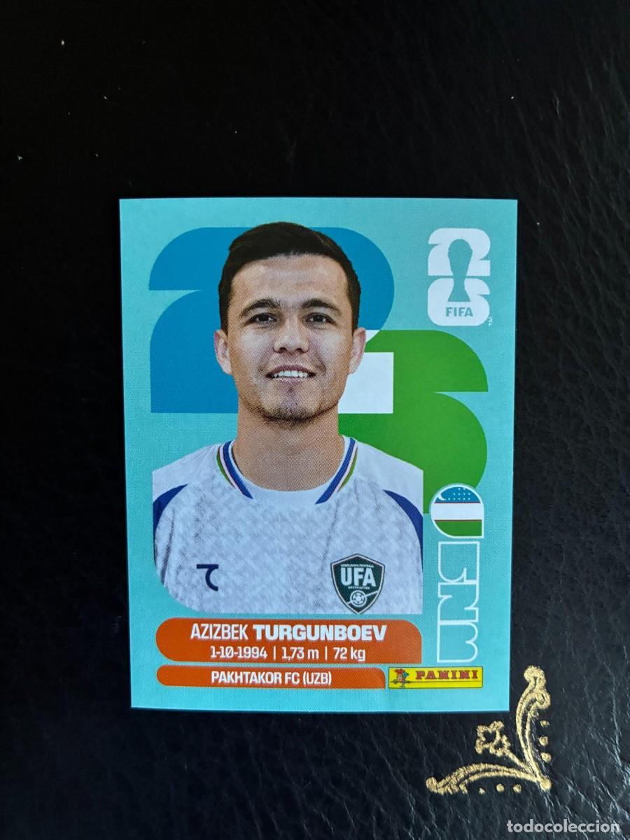 Cromos de F&uacute;tbol: UZB 14 AZIZBEK TURGUNBOEV UZB14 UZBEKISTAN FIFA WORLD CUP MUNDIAL 2026 26 PANINI