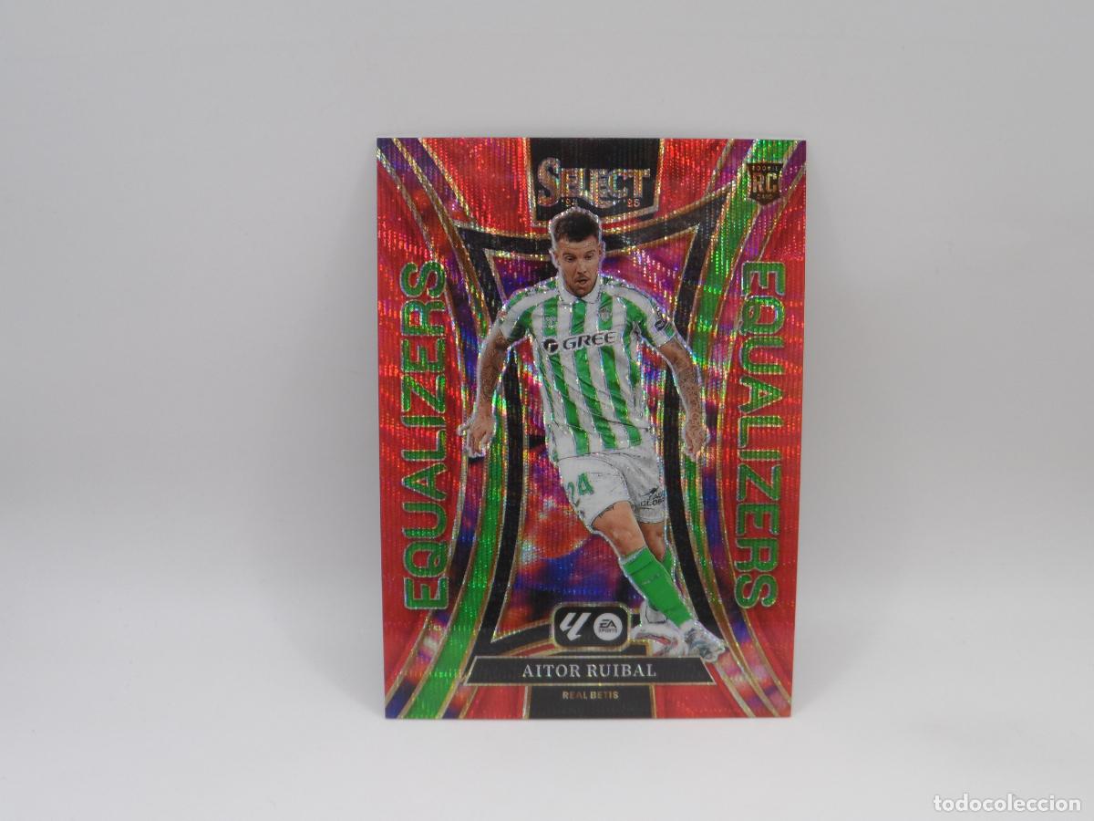 Cromos de F&uacute;tbol: 14 AITOR RUIBAL NUMERADA /49 RED WAVE EQUALIZERS BETIS PANINI SELECT LIGA 2024 2025 24 25