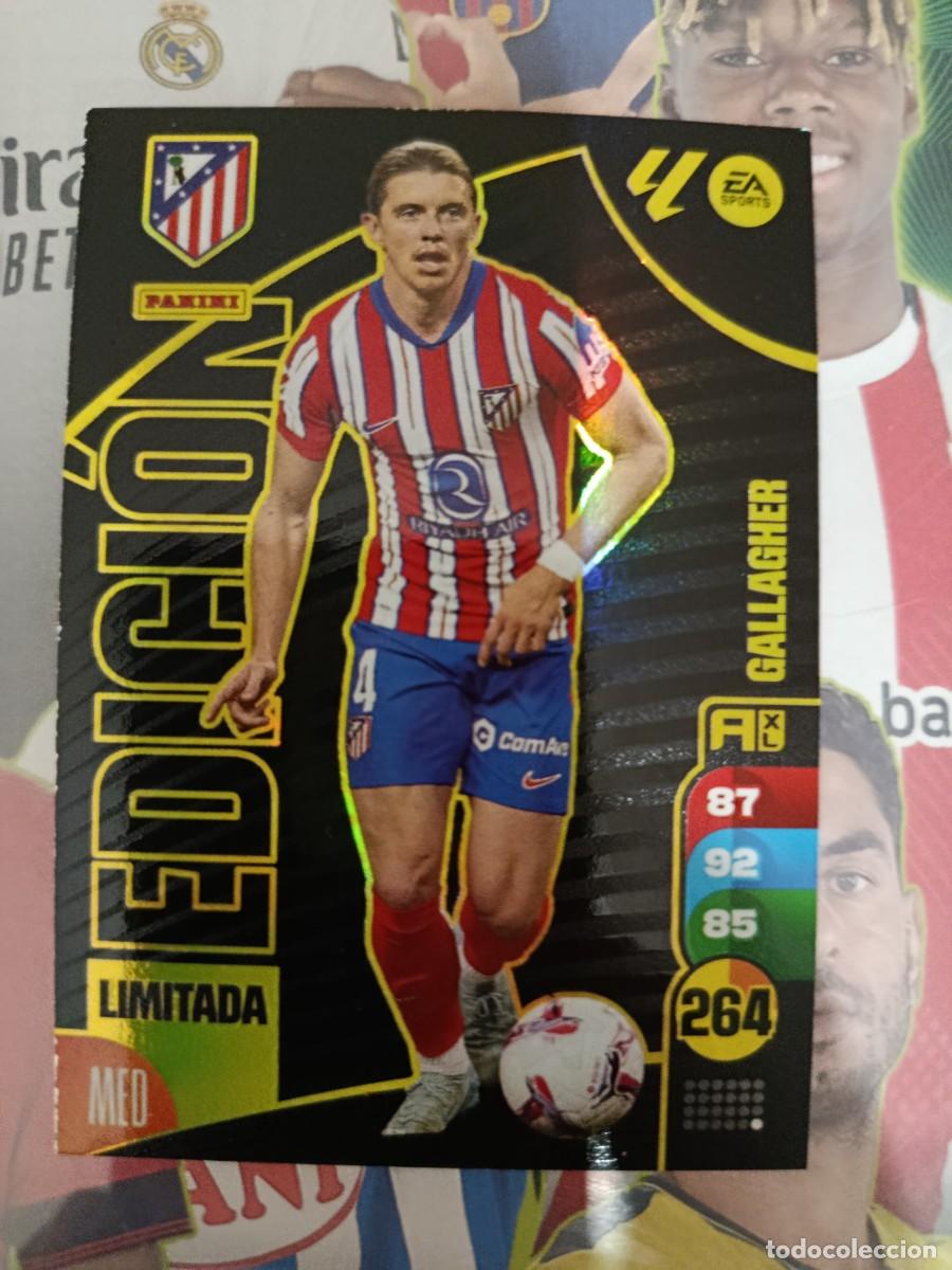 Fu&szlig;ball-Sticker: Adrenalyn 24/25. Gallagher. Atl&eacute;tico de Madrid. Edici&oacute;n limitada.