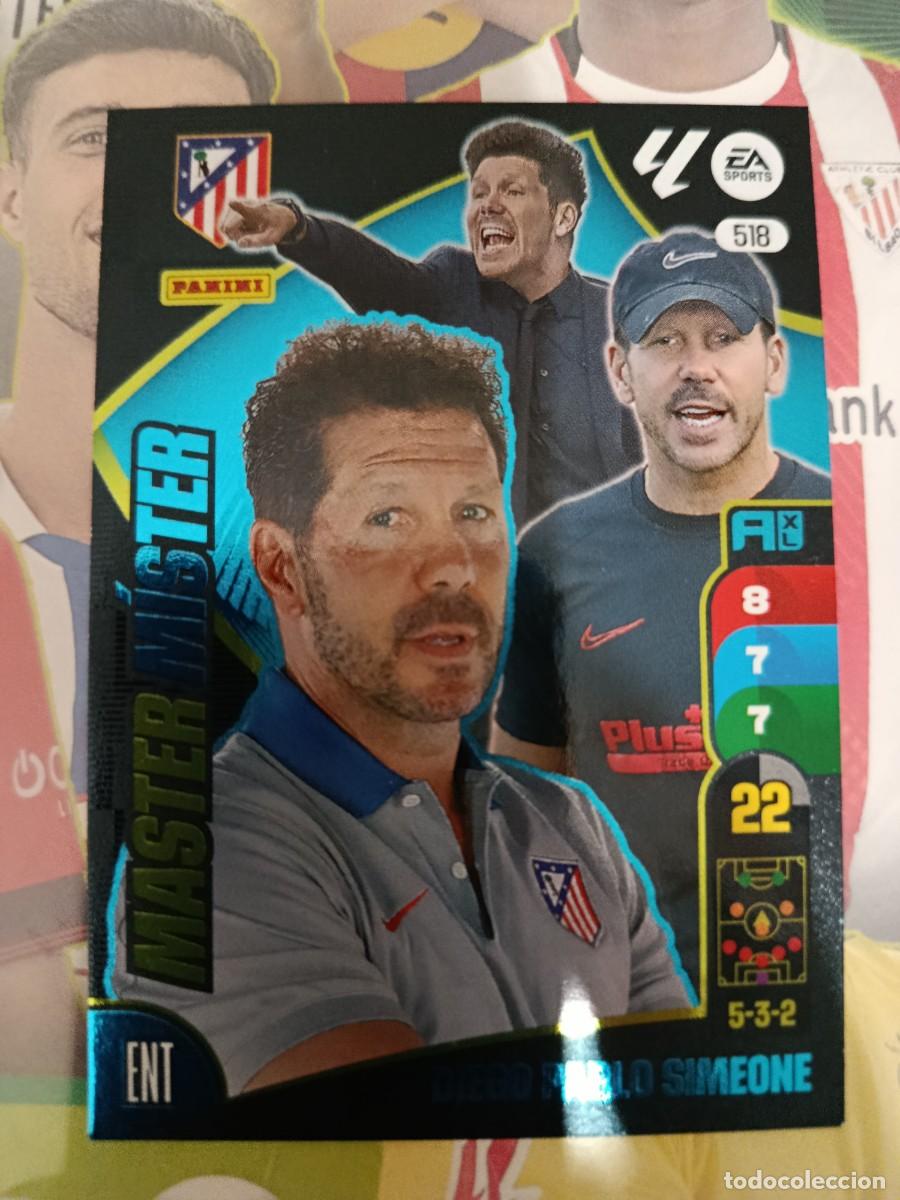 Cromos de F&uacute;tbol: Adrenalyn 24/25. 518- Simeone. Atl&eacute;tico de Madrid. M&aacute;ster mister.