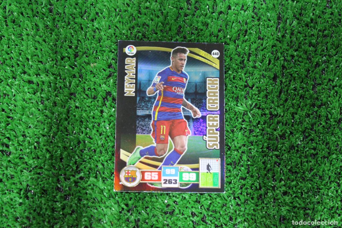 Cromos de f&uacute;tbol: 440 NEYMAR FC BARCELONA SUPER CRACK ADRENALYN XL 2015-16 LALIGA SANTANDER