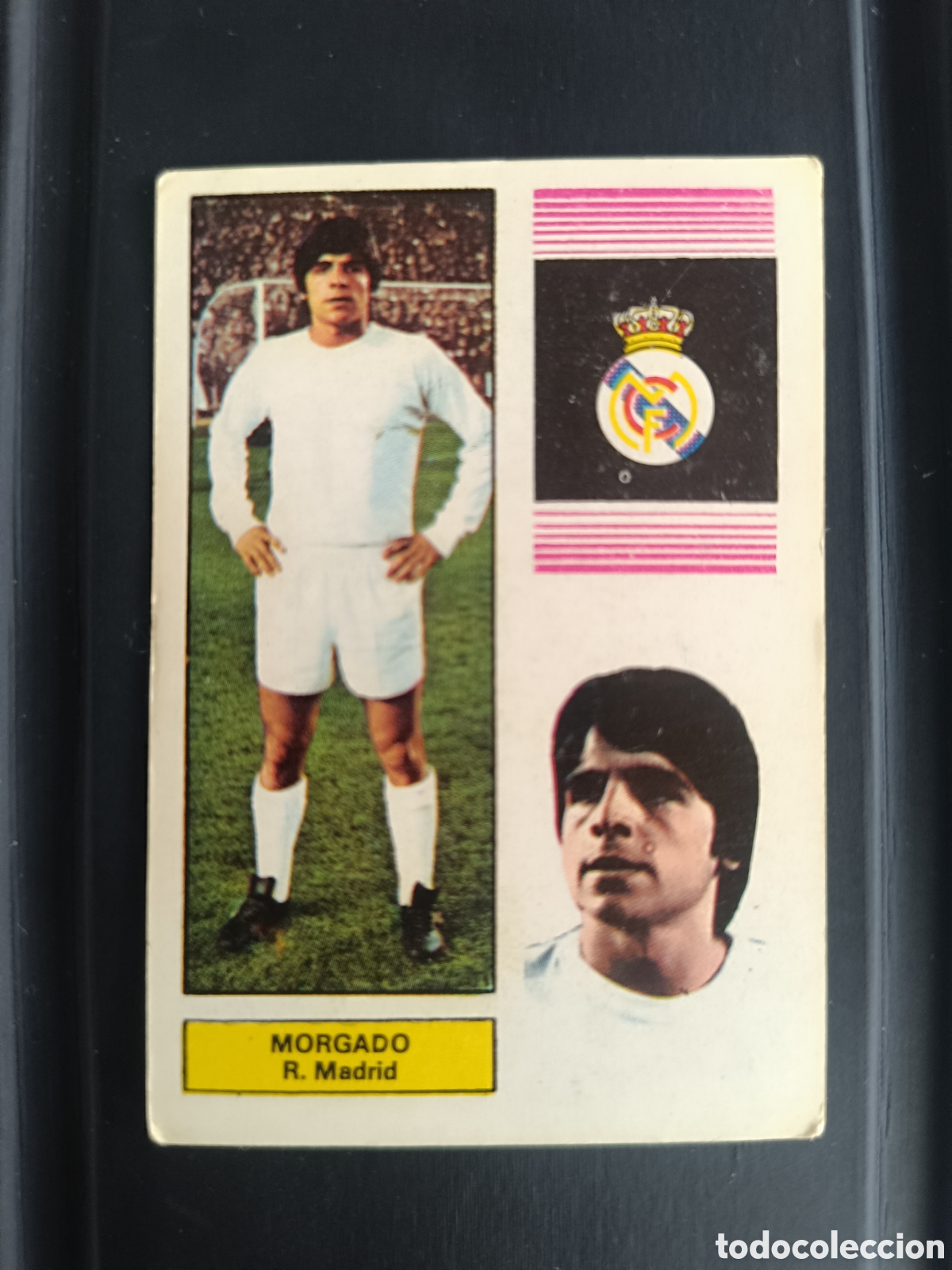 Cromos de f&uacute;tbol: Cromo FHER 74 75 MORGADO REAL MADRID NUNCA PEGADO
