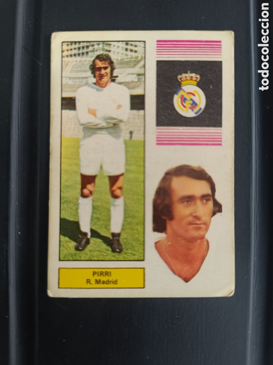 Cartes &agrave; collectionner de Football: Cromo FHER 74 75 PIRRI REAL MADRID NUNCA PEGADO