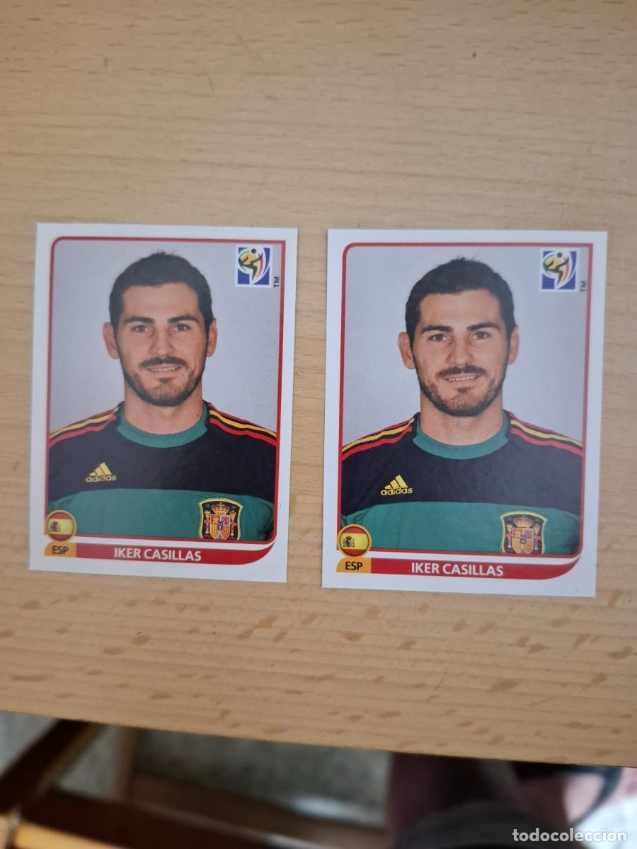 Cromos de f&uacute;tbol: 2x CROMO IKER CASILLAS #564 - PANINI FIFA WORLD CUP SOUTH AFRICA 2010