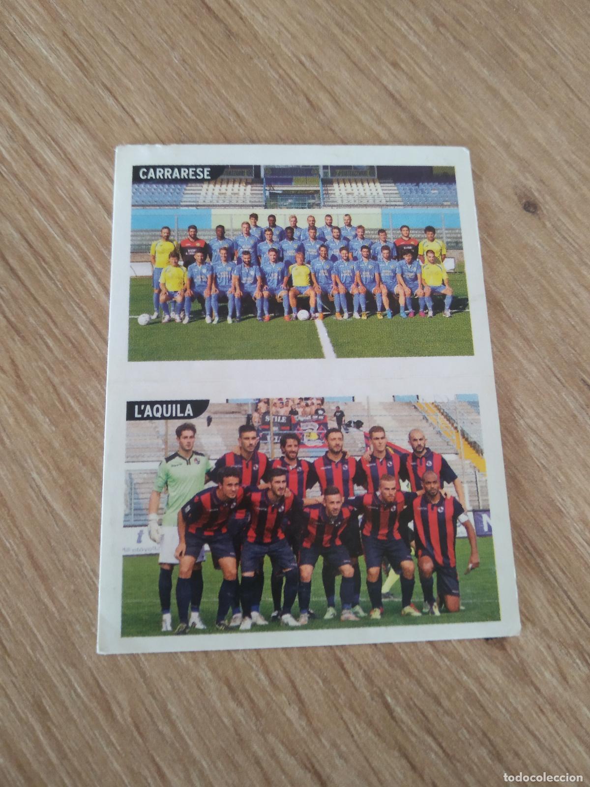 Fu&szlig;ball-Sticker: 842 CARRARESE L'AQUILA EQUIPO CROMO FUTBOL PANINI LIGA ITALIA 15-16 CALCIATORI 2015-2016