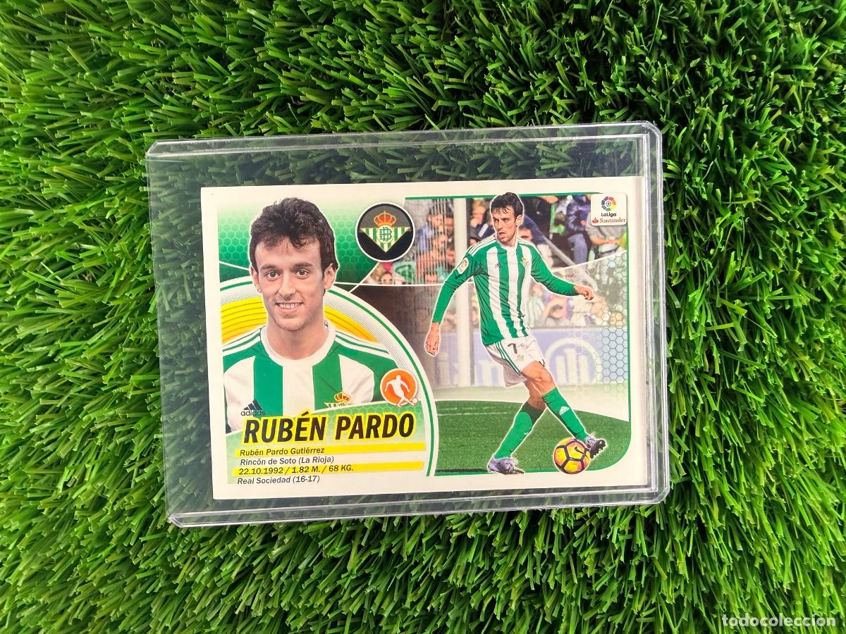Cromos de F&uacute;tbol: N&ordm; 5 Rub&eacute;n Pardo Mercado de Invierno Real Betis Liga Este 16 17