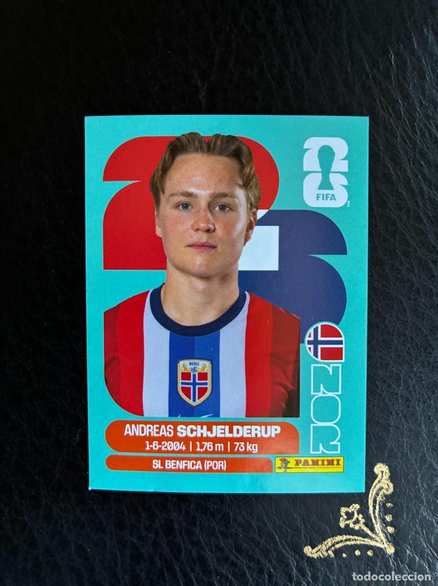 Fu&szlig;ball-Sticker: NOR 12 ANDREAS SCHJELDERUP NOR12 NORUEGA FIFA WORLD CUP MUNDIAL 2026 26 PANINI