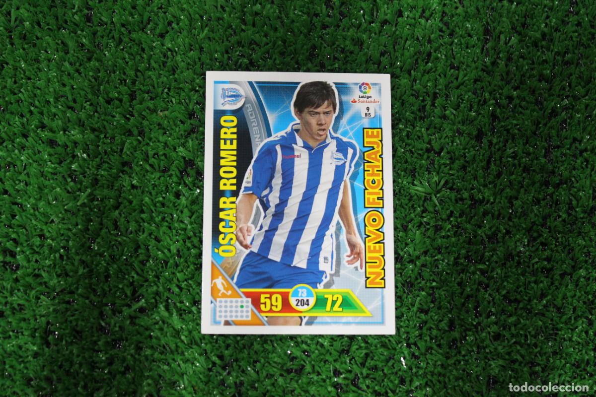 Fu&szlig;ball-Sticker: 9 BIS &Oacute;SCAR ROMERO ADRENALYN XL 2016 2017 16 17 LALIGA SANTANDER