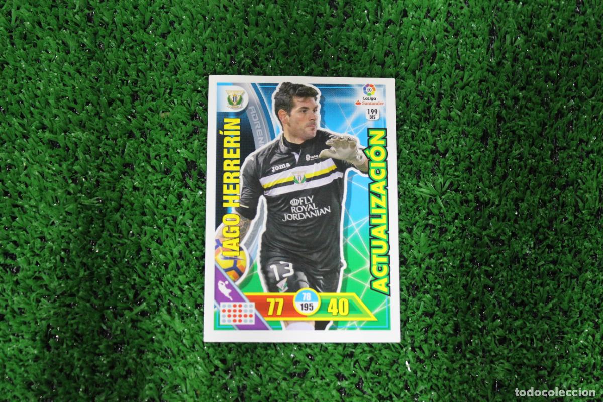 Football Stickers: 199 BIS IAGO HERRER&Iacute;N ADRENALYN XL 2016 2017 16 17 LALIGA SANTANDER