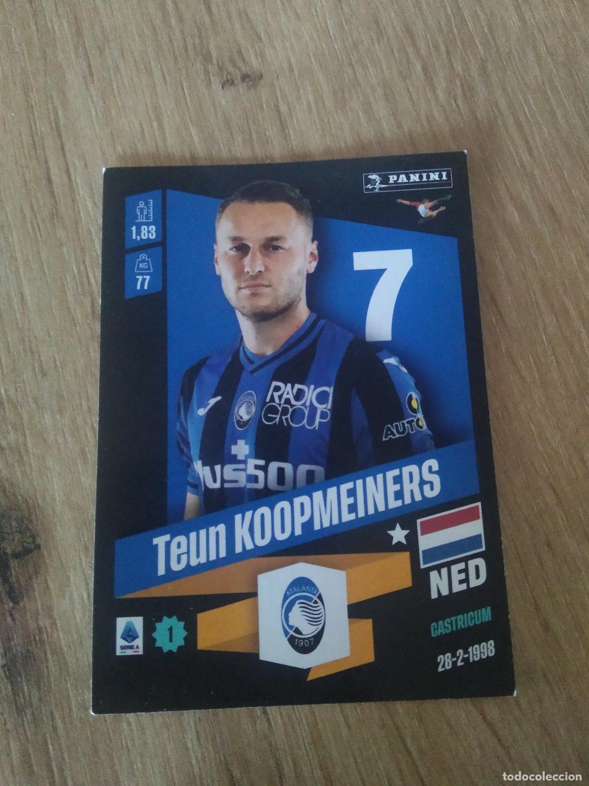 Football Stickers: 20 TEUN KOOPMEINERS ATALANTA CROMO FUTBOL PANINI LIGA ITALIA 22-23 CALCIATORI 2022-2023