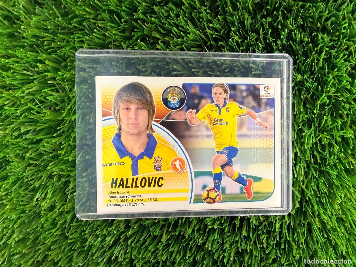 Football Stickers: N&ordm; 16 Halilovic Mercado de Invierno UD Las Palmas Liga Este 16 17