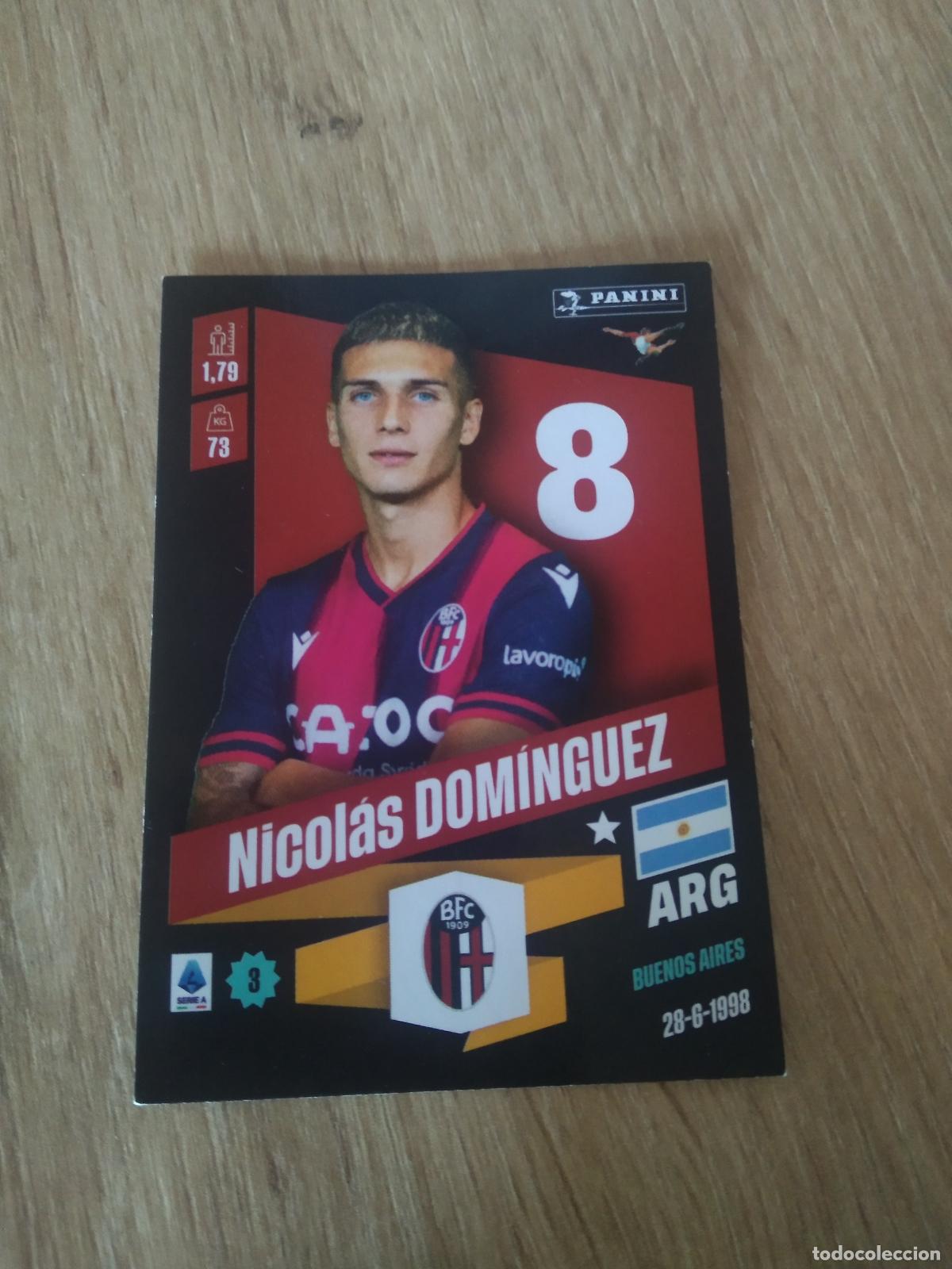 Fu&szlig;ball-Sticker: 48 NICOLAS DOMINGUEZ BOLOGNA CROMO FUTBOL PANINI LIGA ITALIA 22-23 CALCIATORI 2022-2023