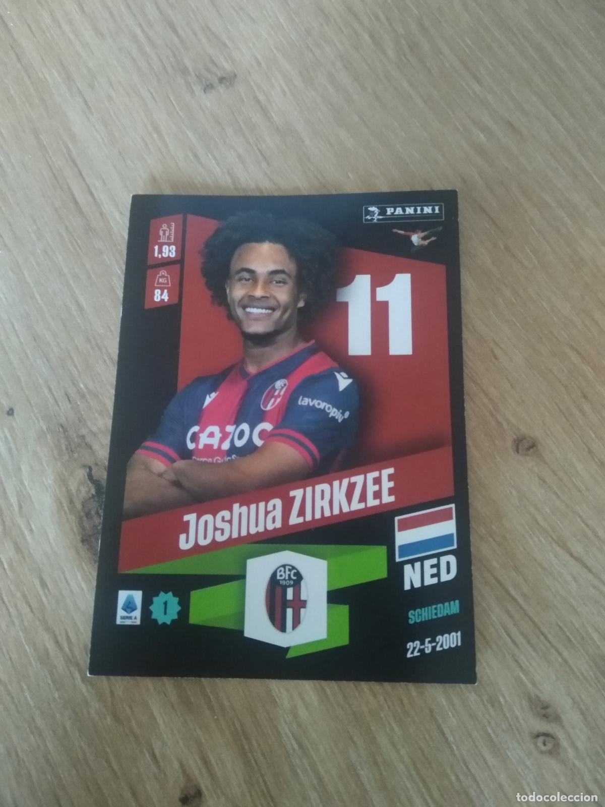Fu&szlig;ball-Sticker: 52 JOSHUA ZIRKZEE BOLOGNA CROMO FUTBOL PANINI LIGA ITALIA 22-23 CALCIATORI 2022-2023