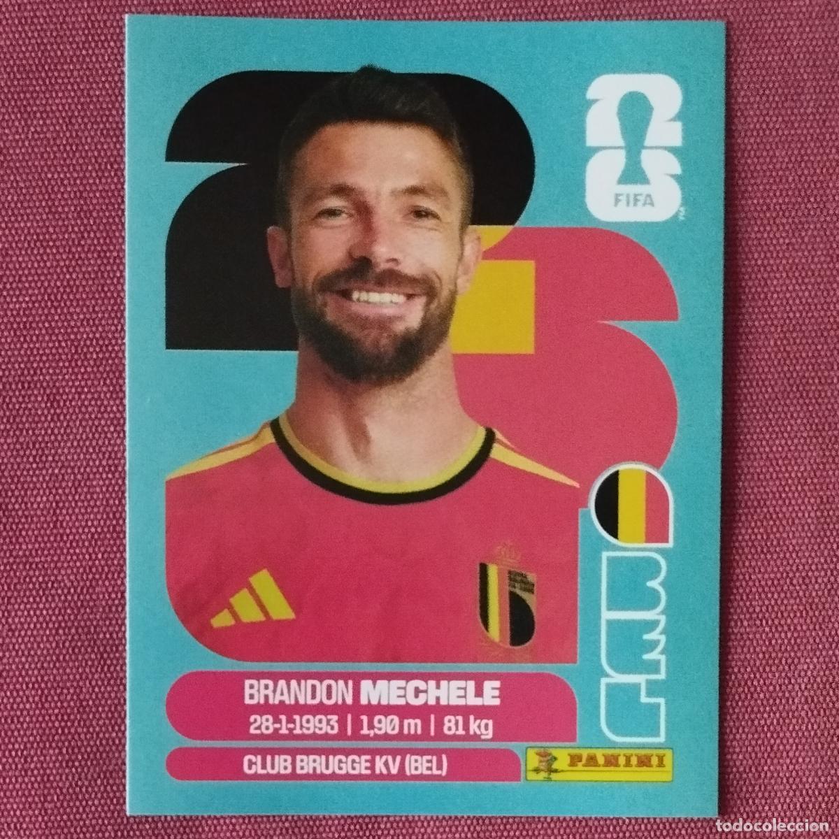 Fu&szlig;ball-Sticker: BRANDON MECHELE - BEL 6 - BELGICA - MUNDIAL DE FUTBOL - FIFA WORLD CUP - 2026