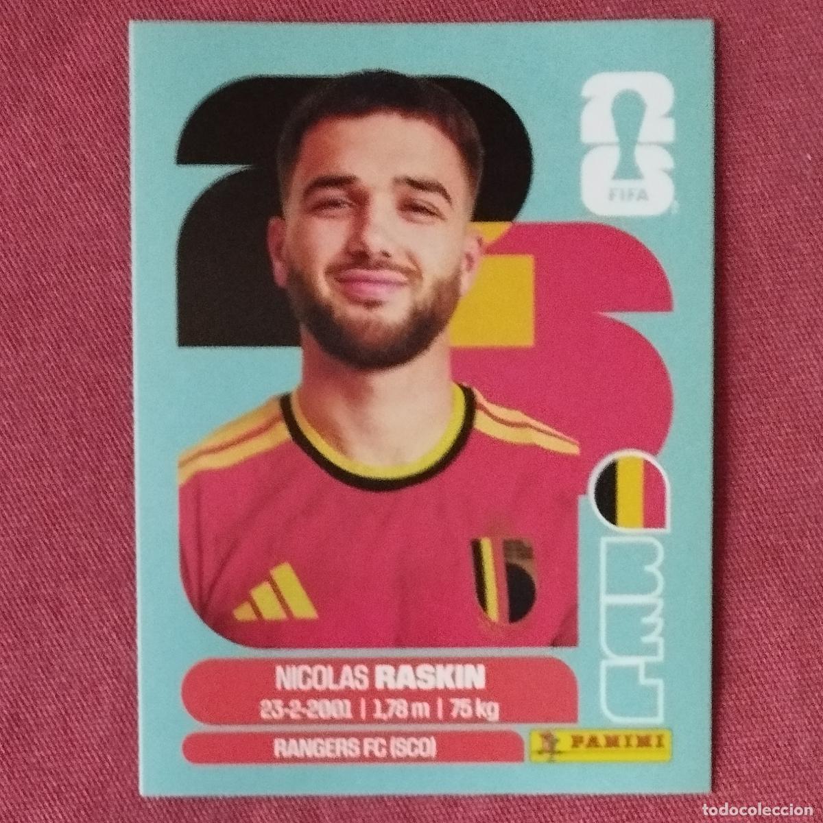 Fu&szlig;ball-Sticker: NICOLAS RASKIN- BEL 11 - BELGICA - MUNDIAL DE FUTBOL - FIFA WORLD CUP - 2026