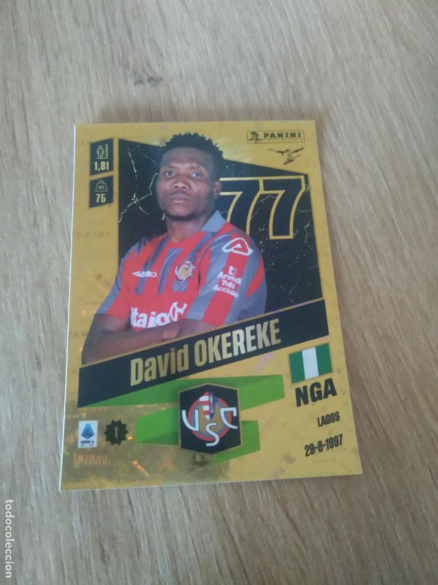 Cromos de Futebol: 81 DAVID OKEREKE UPGRADE CREMONESE CROMO FUTBOL PANINI LIGA ITALIA 22-23 CALCIATORI 2022-2023