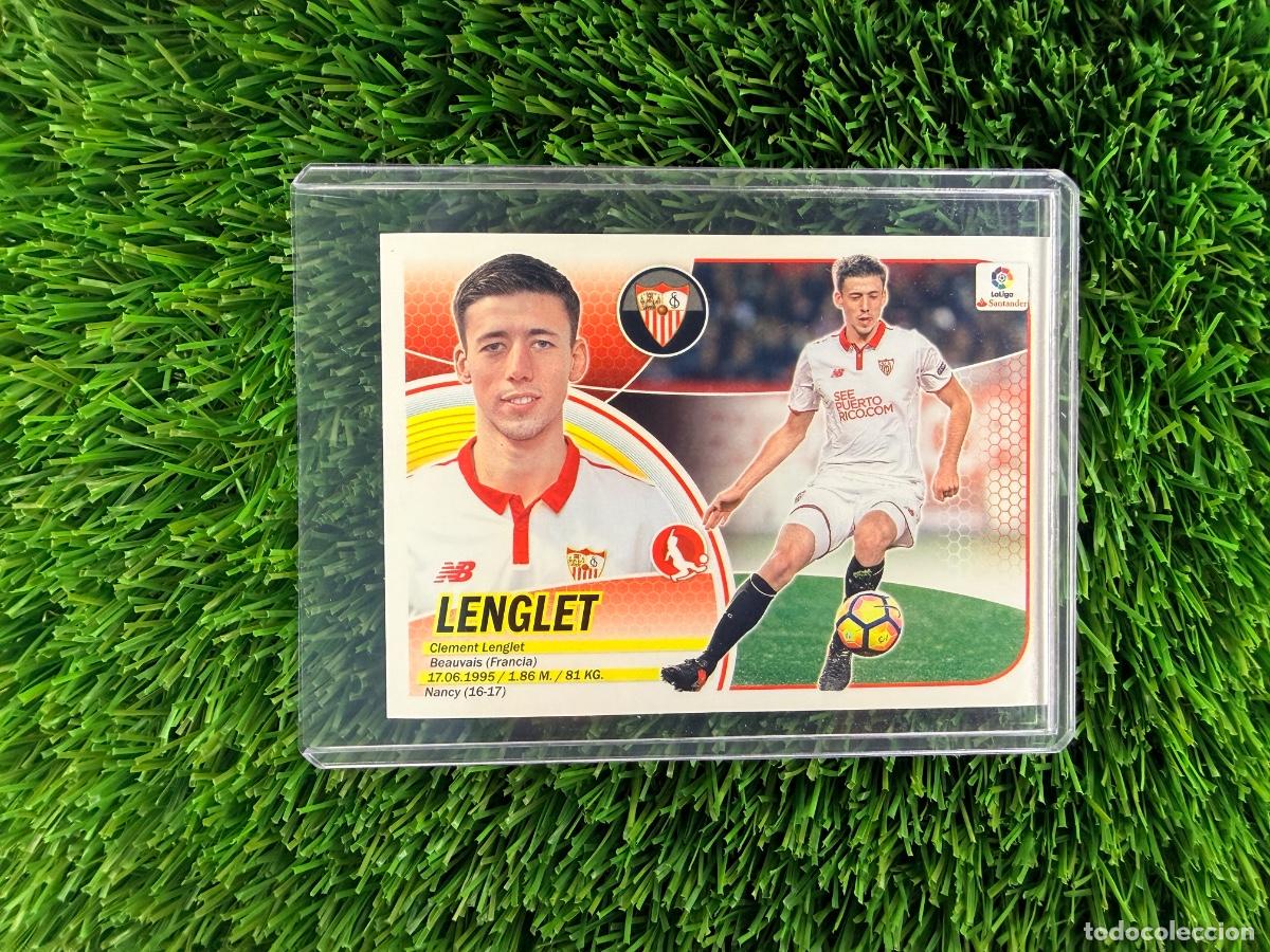 Cromos de F&uacute;tbol: N&ordm; 32 Lenglet Mercado de Invierno Sevilla FC Liga Este 16 17