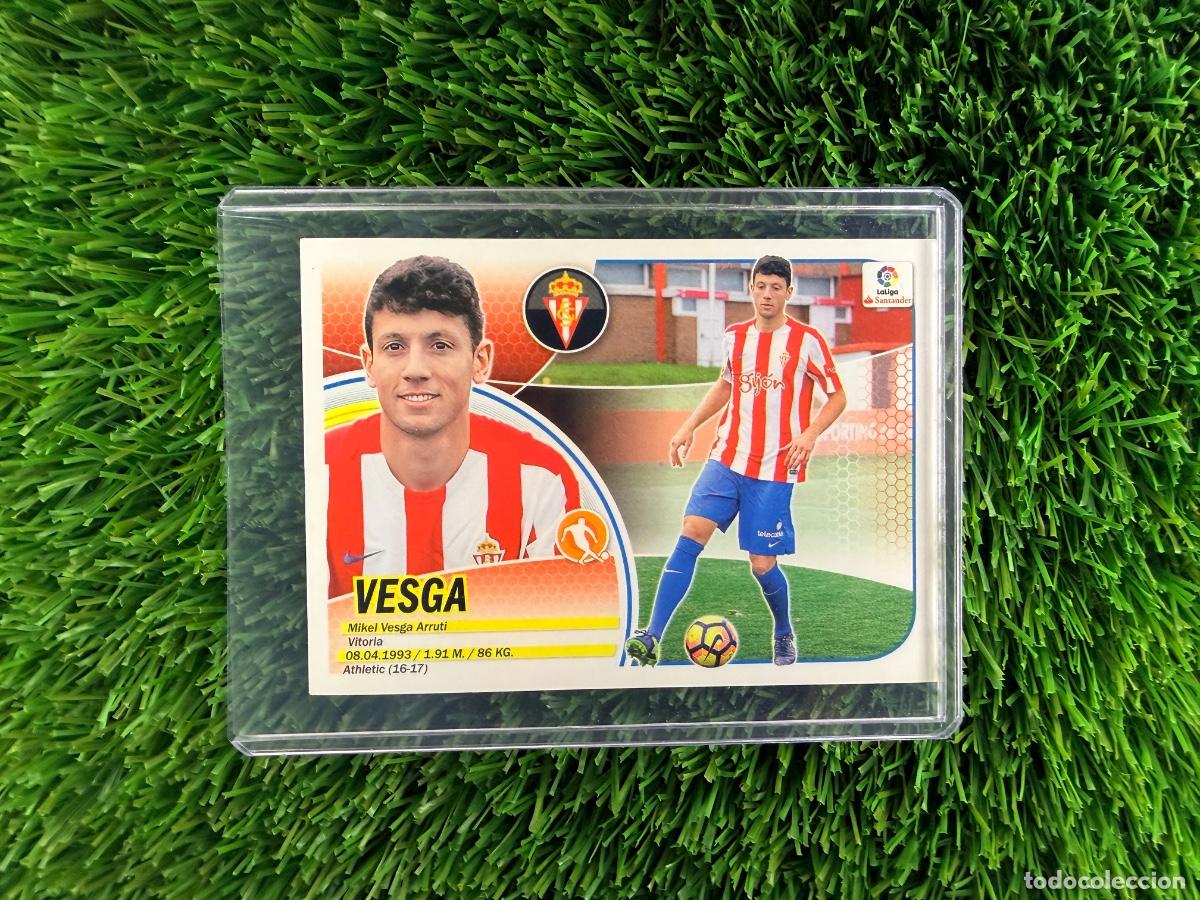 Cromos de F&uacute;tbol: N&ordm; 35 Vesga Mercado de Invierno Real Sporting Liga Este 16 17