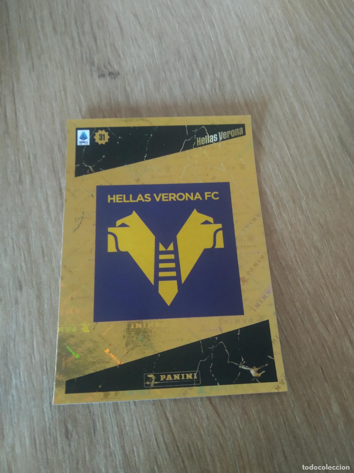 Cromos de F&uacute;tbol: 141 ESCUDO UPGRADE HELLAS VERONA CROMO FUTBOL PANINI LIGA ITALIA 22-23 CALCIATORI 2022-2023
