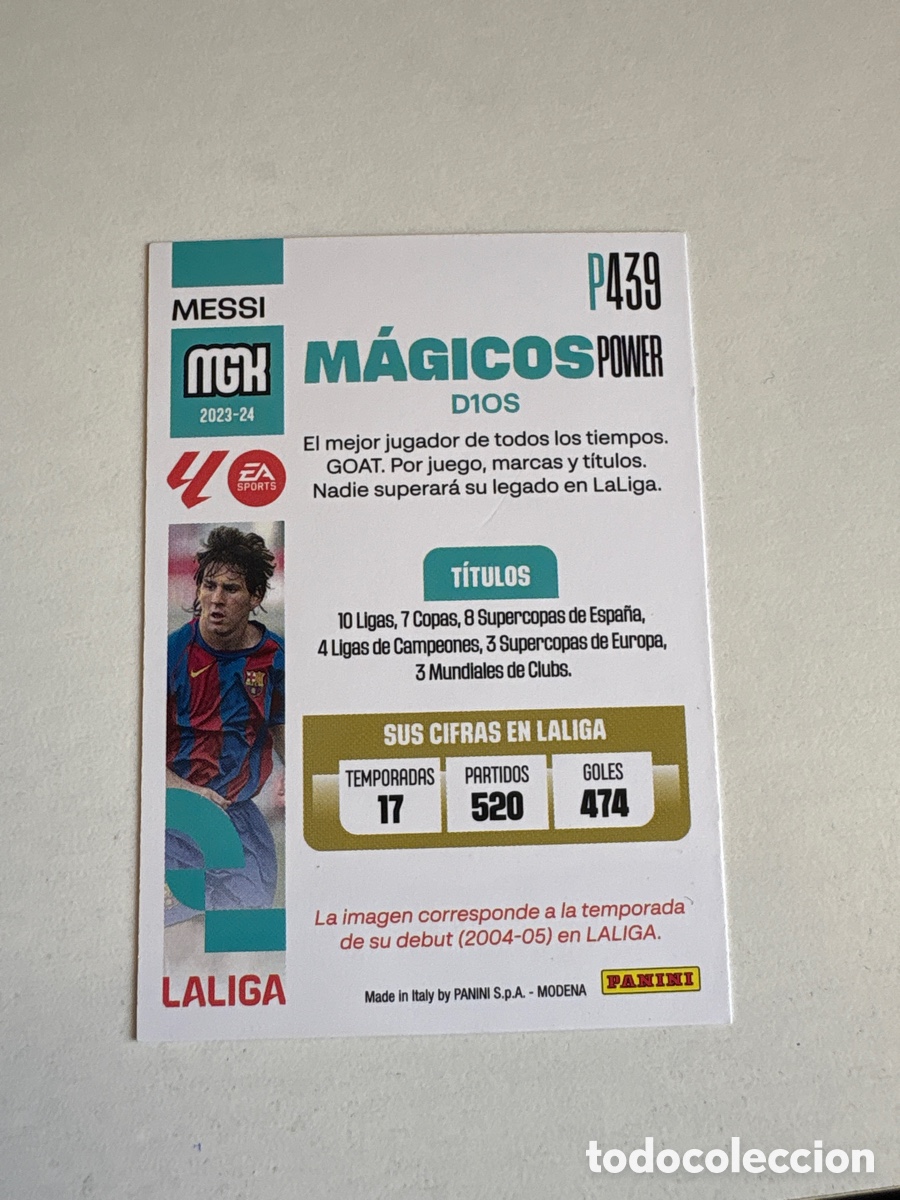 Cromos de f&uacute;tbol: Cromo de Messi Magic Power - Foto 2