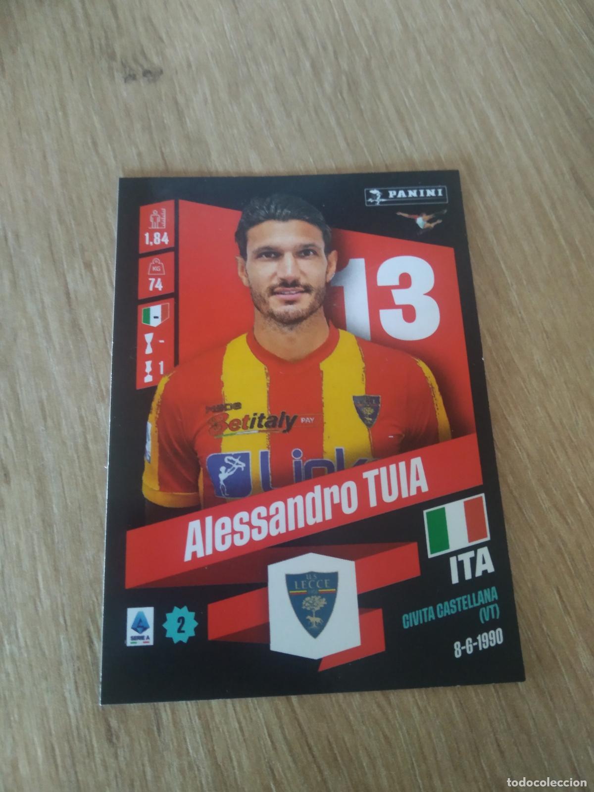 Cromos de F&uacute;tbol: 258 ALESSANDRO TUIA LECCE CROMO FUTBOL PANINI LIGA ITALIA 22-23 CALCIATORI 2022-2023