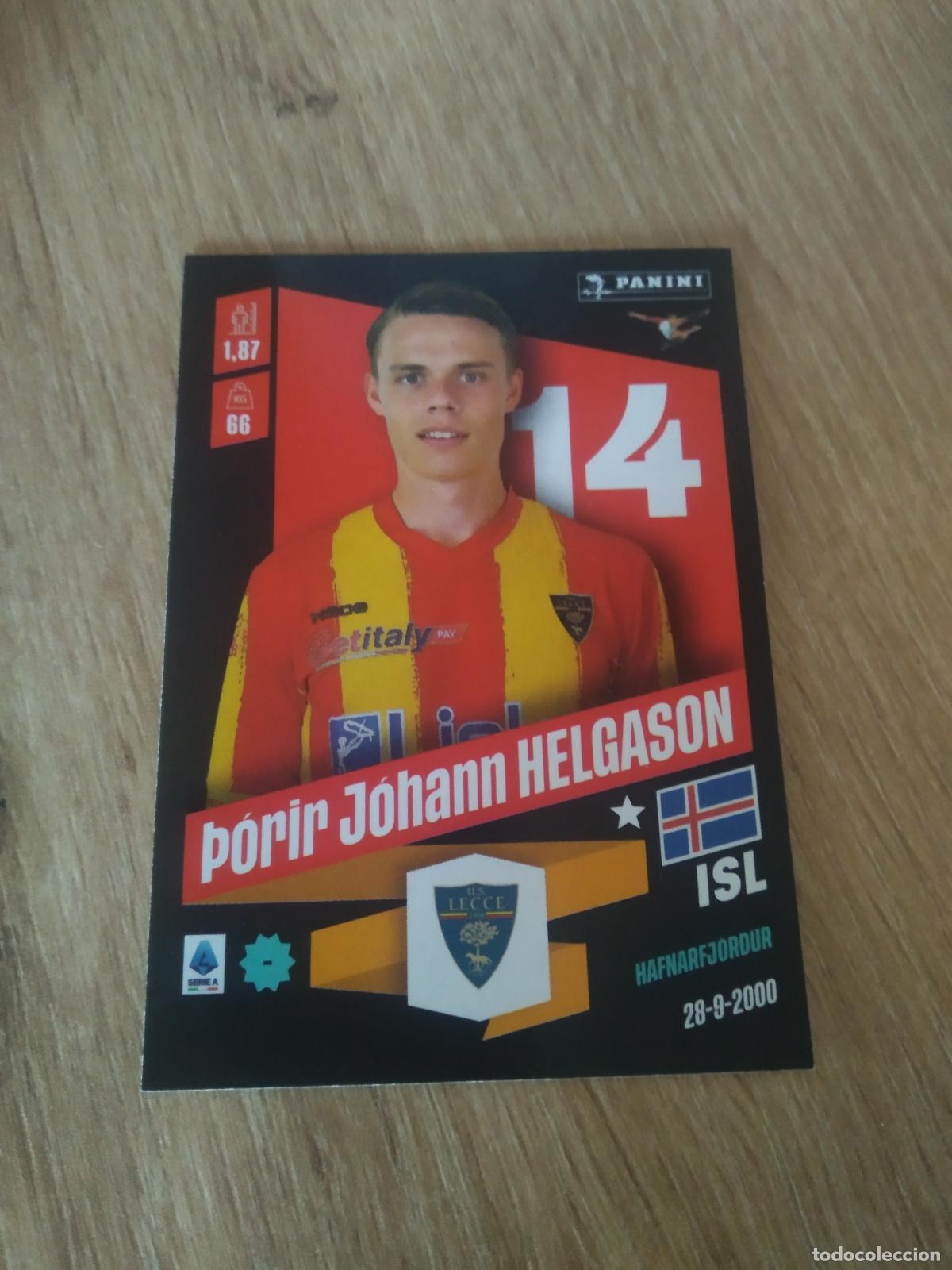 Cromos de F&uacute;tbol: 260 PORIR JOHANN HELGASON LECCE CROMO FUTBOL PANINI LIGA ITALIA 22-23 CALCIATORI 2022-2023
