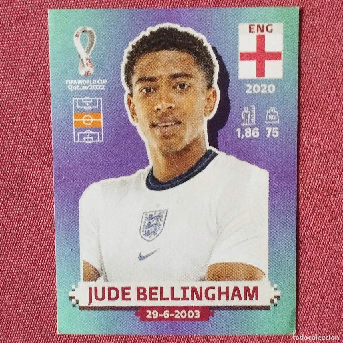Cromos de F&uacute;tbol: JUDE BELLINGHAM - ENG 11 - INGLATERRA - MUNDIAL DE FUTBOL - QATAR 2022