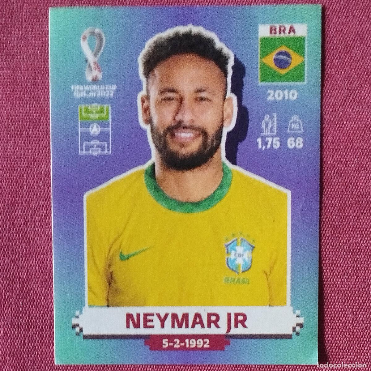 Cromos de F&uacute;tbol: NEYMAR JR. - BRA 17 - BRASIL - MUNDIAL DE FUTBOL - QATAR 2022