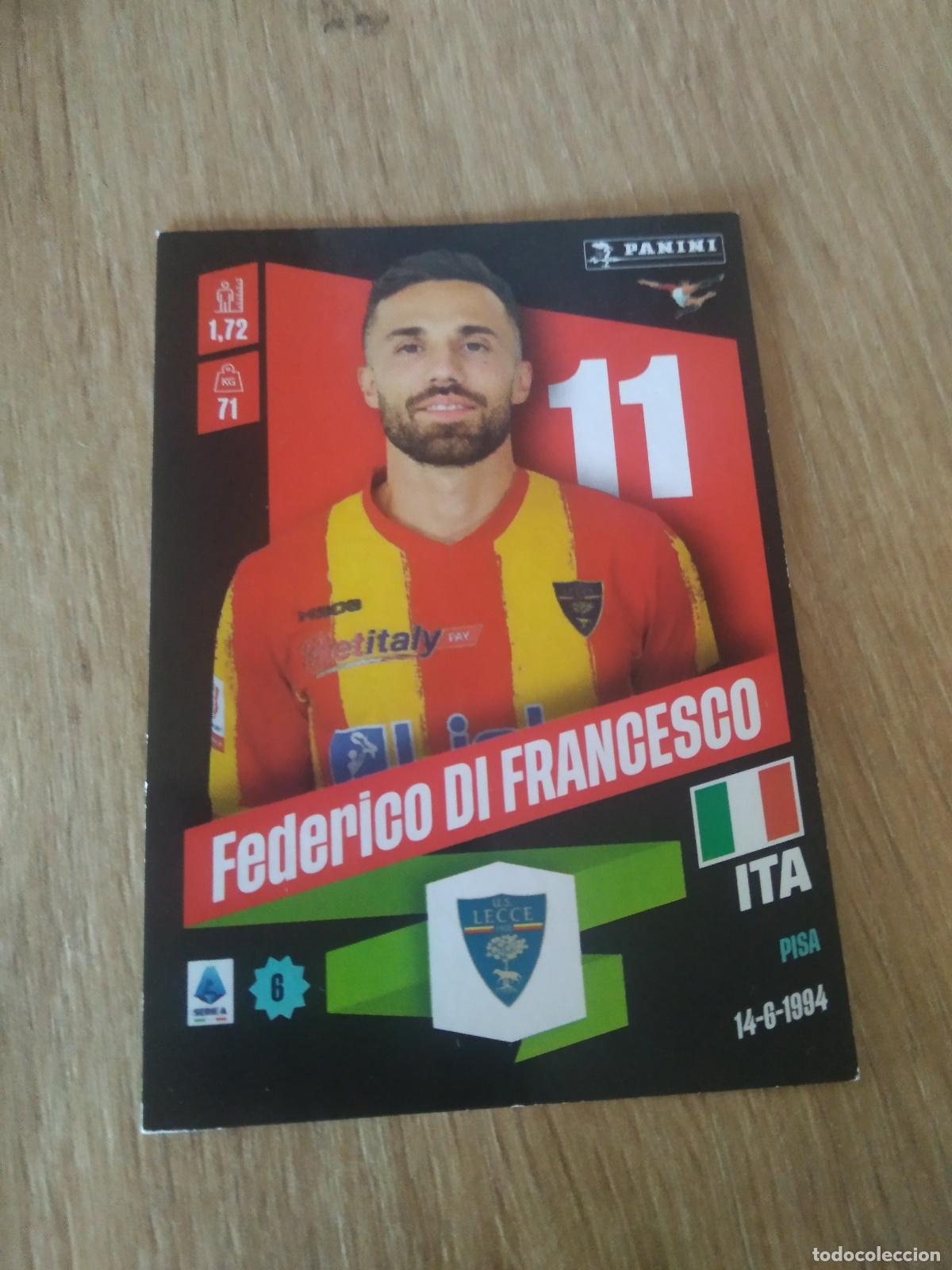 Figurine di Calcio: 266 FEDERICO DI FRANCESCO LECCE CROMO FUTBOL PANINI LIGA ITALIA 22-23 CALCIATORI 2022-2023