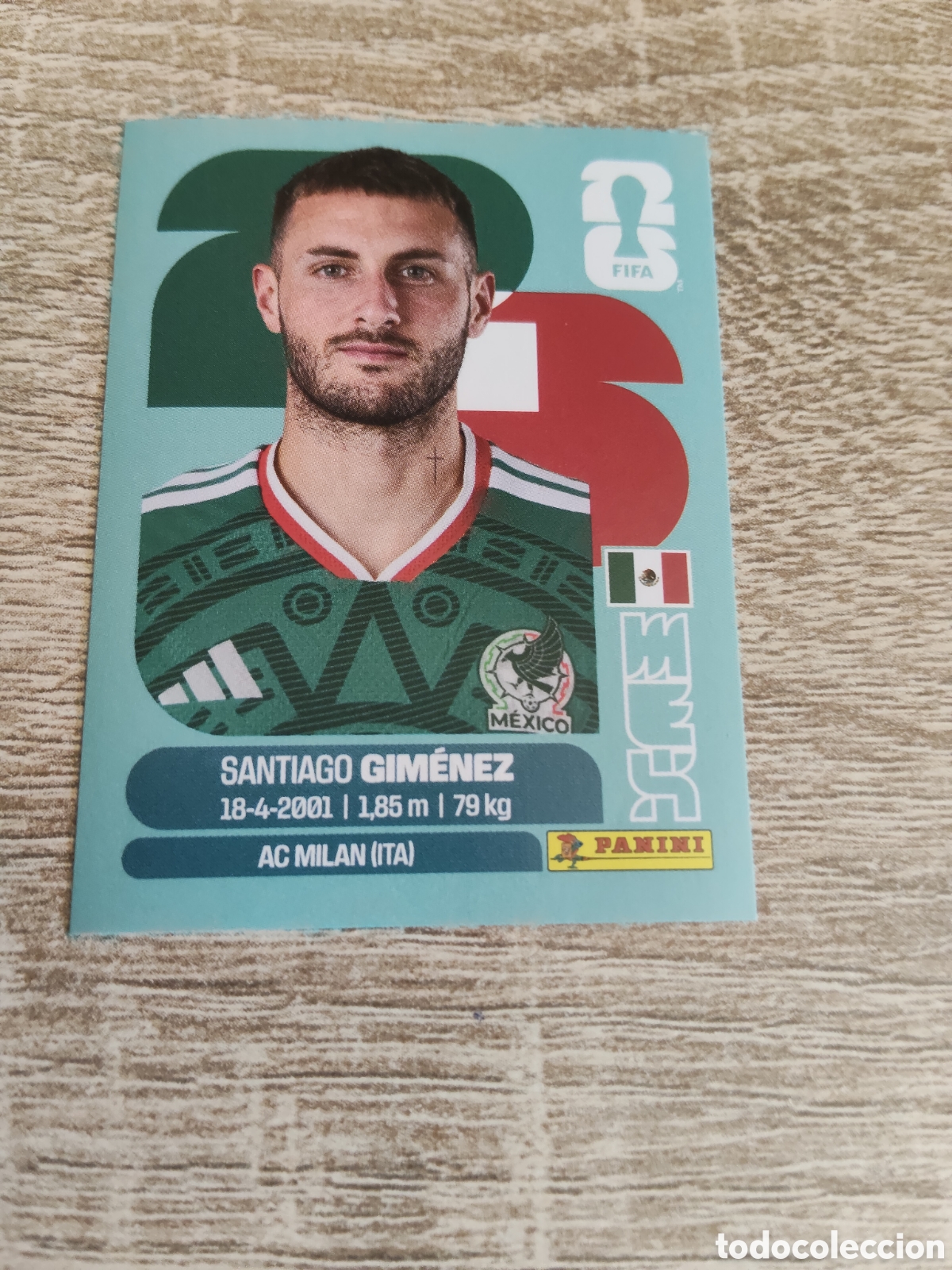 Cromos de f&uacute;tbol: Panini mundial 2026 MEX 16 Santiago Gim&eacute;nez M&eacute;xico