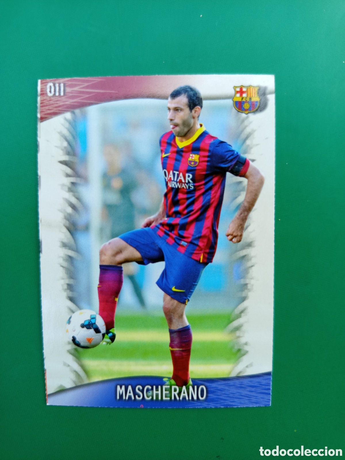 Cartes &agrave; collectionner de Football: ❇️ CROMO CARD ⚽ MASCHERANO BARCELONA 11 FICHAS LIGA QUIZ GAME 2014 13 14 2013 2014 MUNDICROMO ❇️