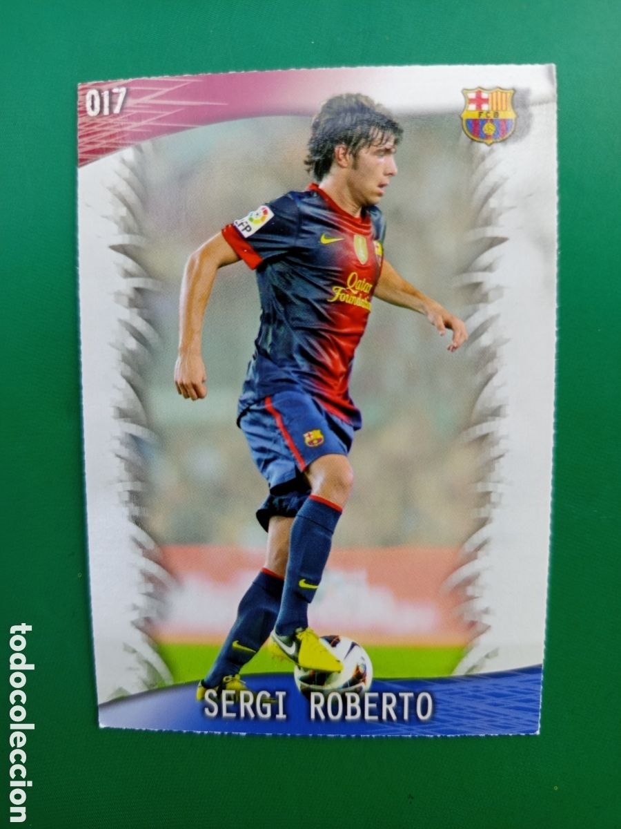 Cartes &agrave; collectionner de Football: ❇️ CROMO CARD ⚽ SERGI ROBERTO BARCELONA 17 FICHAS LIGA QUIZ GAME 2014 13 14 2013 2014 MUNDICROMO ❇️
