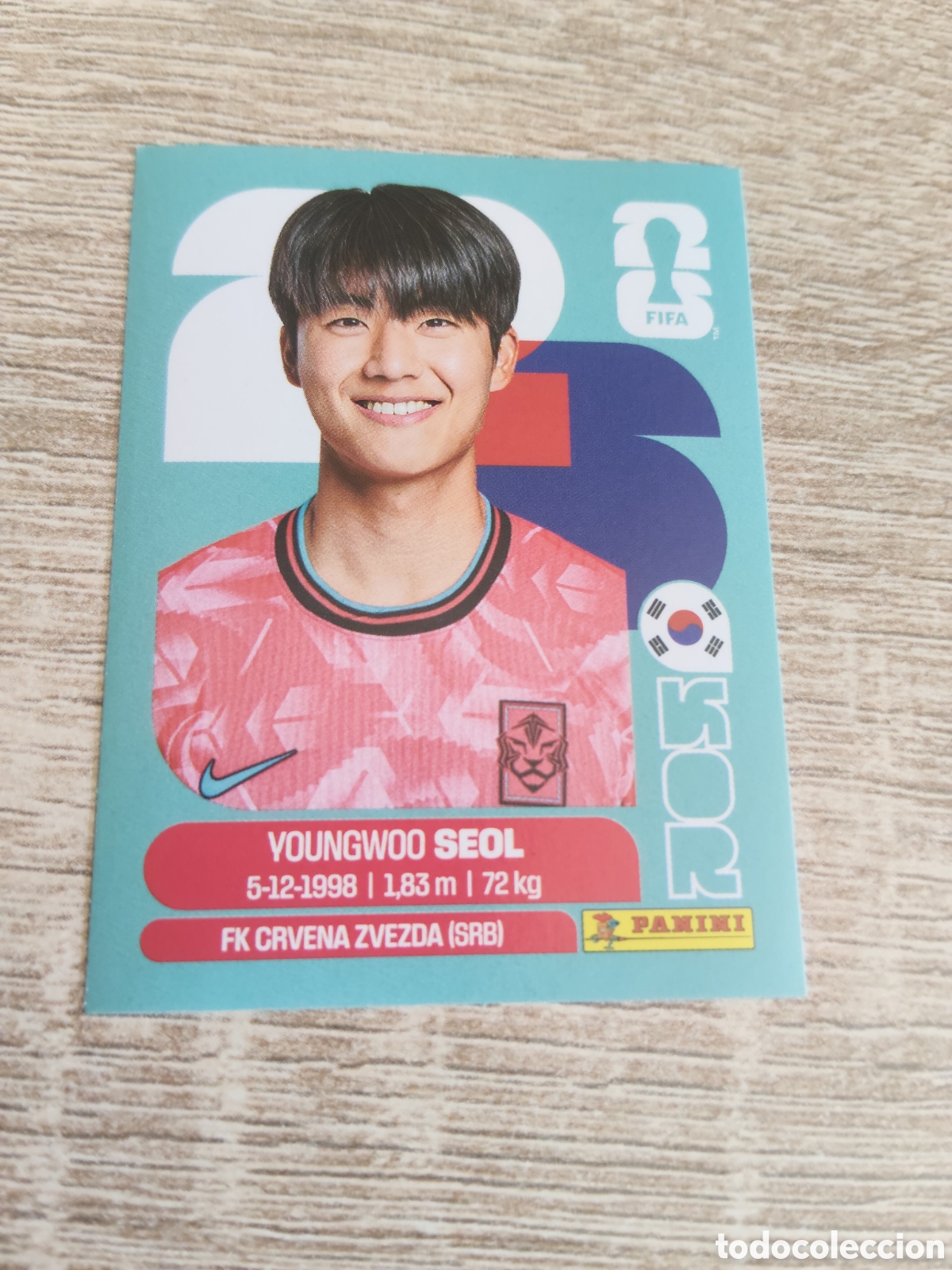 Cromos de F&uacute;tbol: Panini mundial 2026 KOR 6 Youngwoo Seol Corea del Sur
