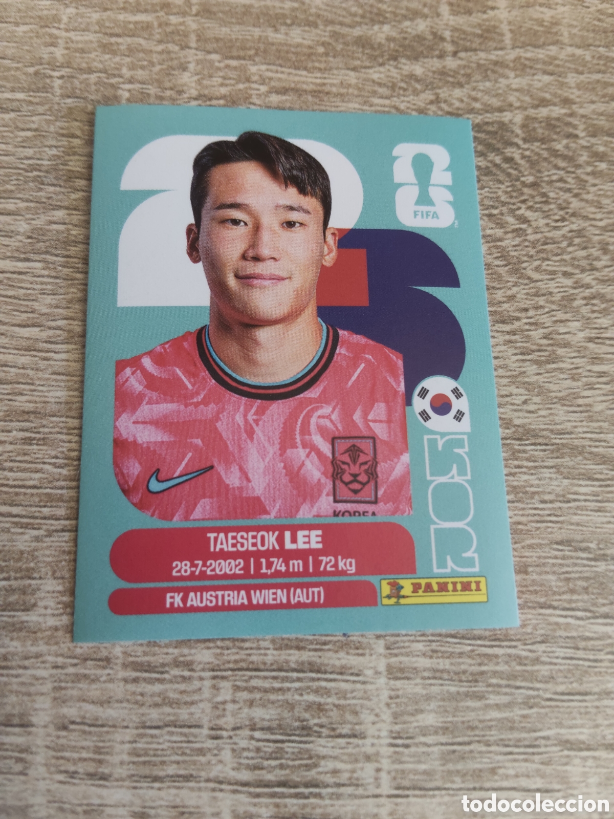 Cromos de F&uacute;tbol: Panini mundial 2026 KOR 8 Taeseok Lee Corea del Sur