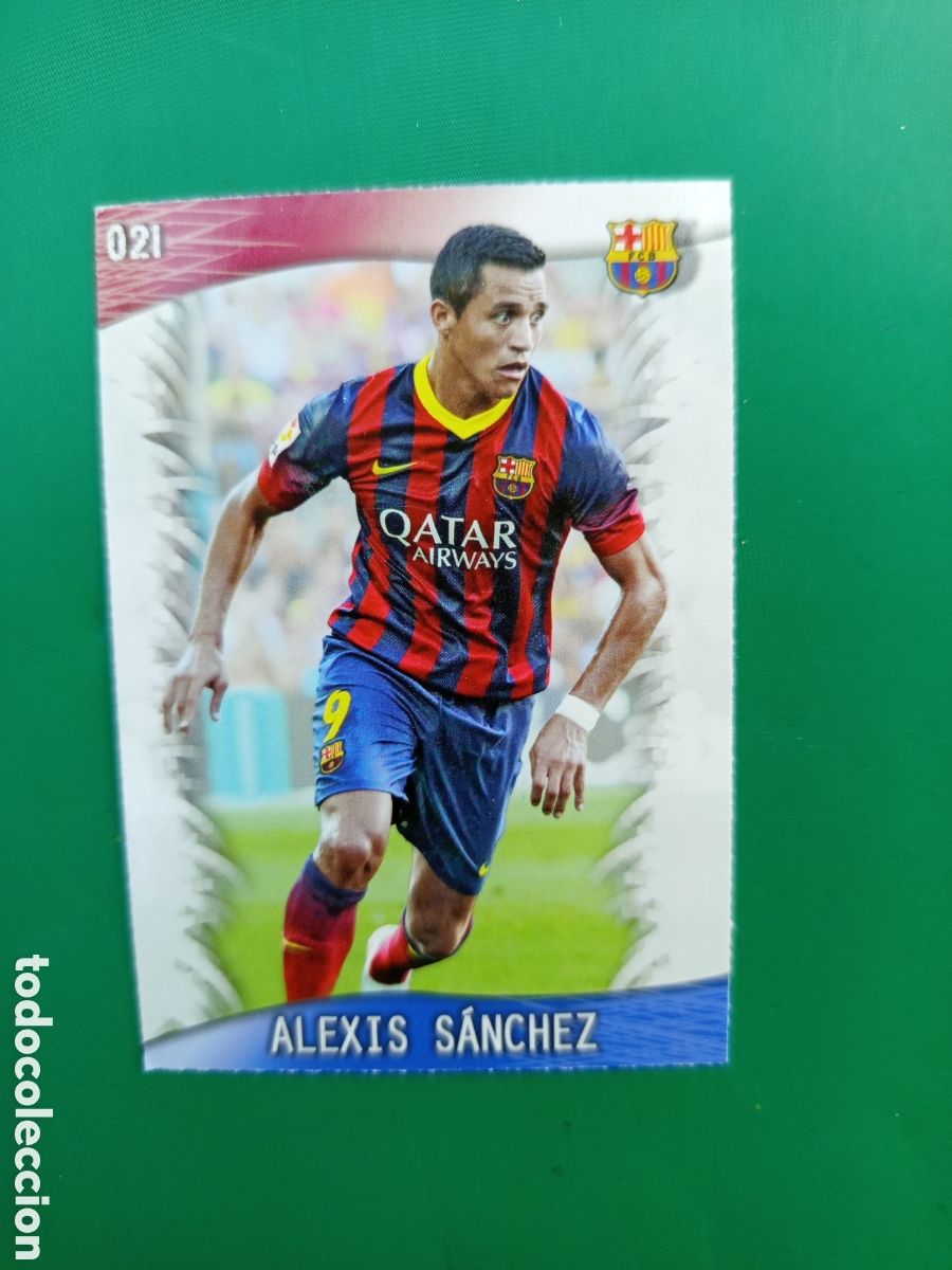 Cartes &agrave; collectionner de Football: ❇️ CROMO CARD ⚽ ALEXIS S&Aacute;NCHEZ BARCELONA 21 FICHAS LIGA QUIZ GAME 2014 13 14 2013 2014 MUNDICROMO ❇️