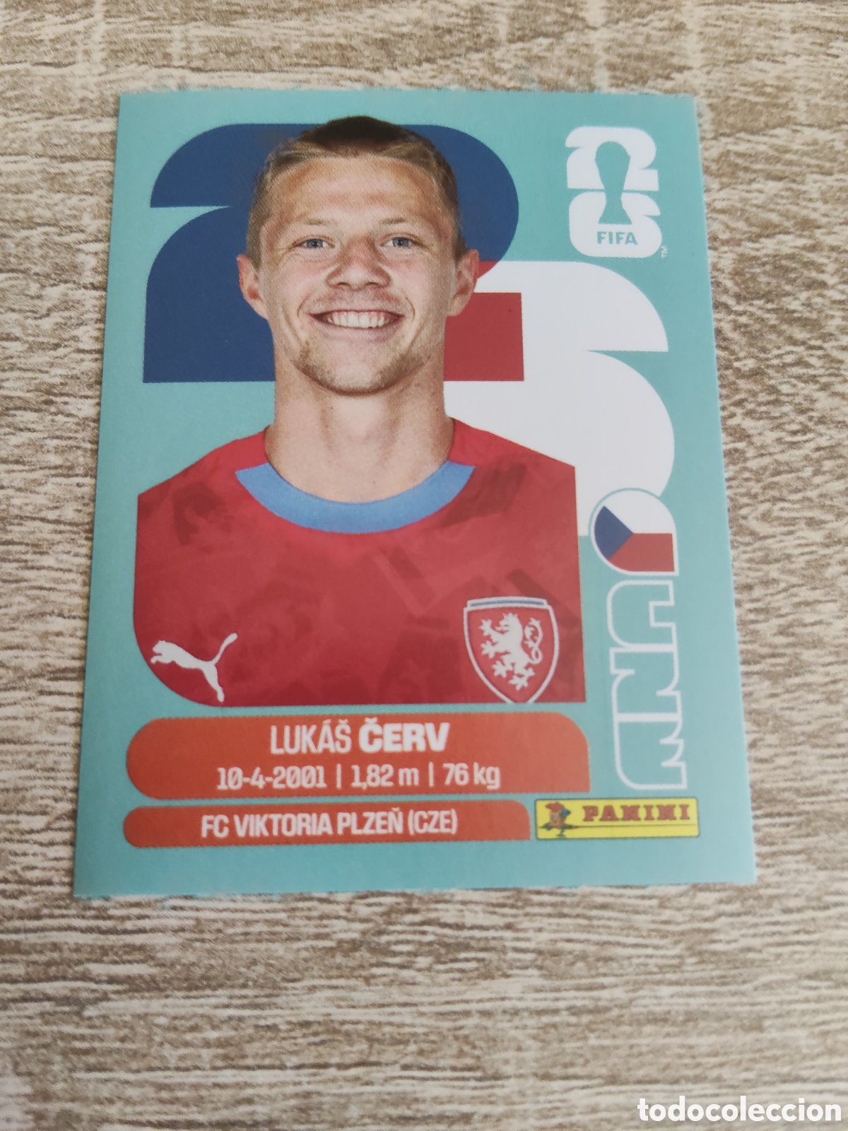 Figurine di Calcio: Panini mundial 2026 CZE 11 Lukas Cerv Rep&uacute;blica Checa