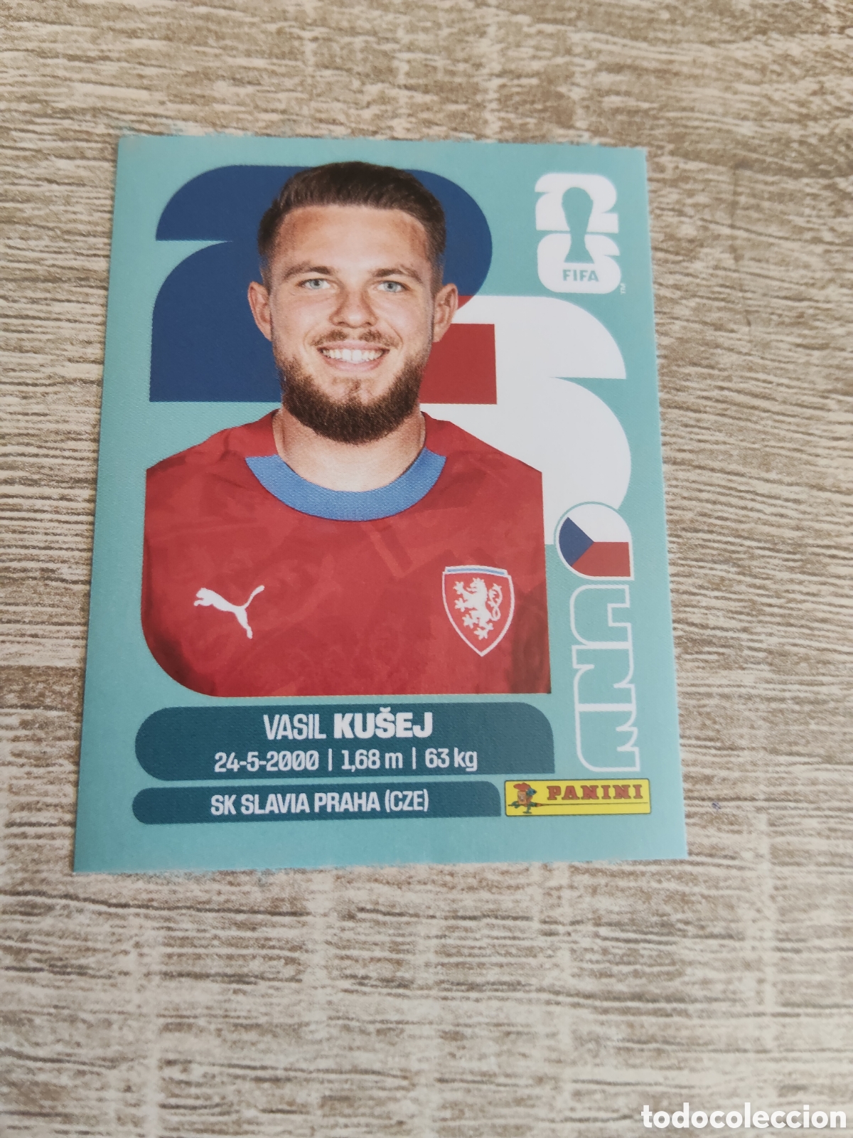 Figurine di Calcio: Panini mundial 2026 CZE 16 Vasil Kusej Rep&uacute;blica Checa