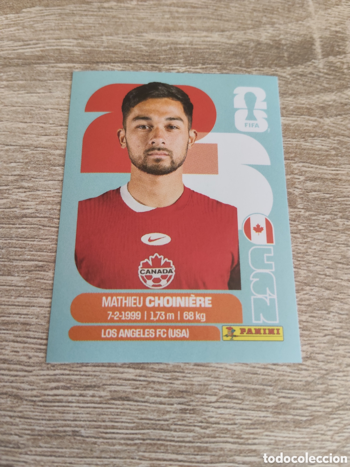 Cromos de F&uacute;tbol: Panini mundial 2026 CAN 15 Mathieu Choiniere Canad&aacute;