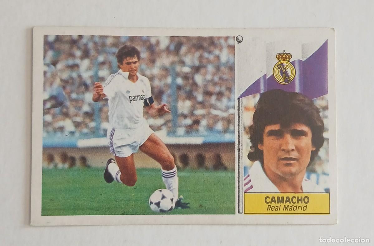 Cromos de F&uacute;tbol: CROMO DE CAMACHO REAL MADRID EDICIONES ESTE LIGA 86-87. Nuevo y sin pegar.