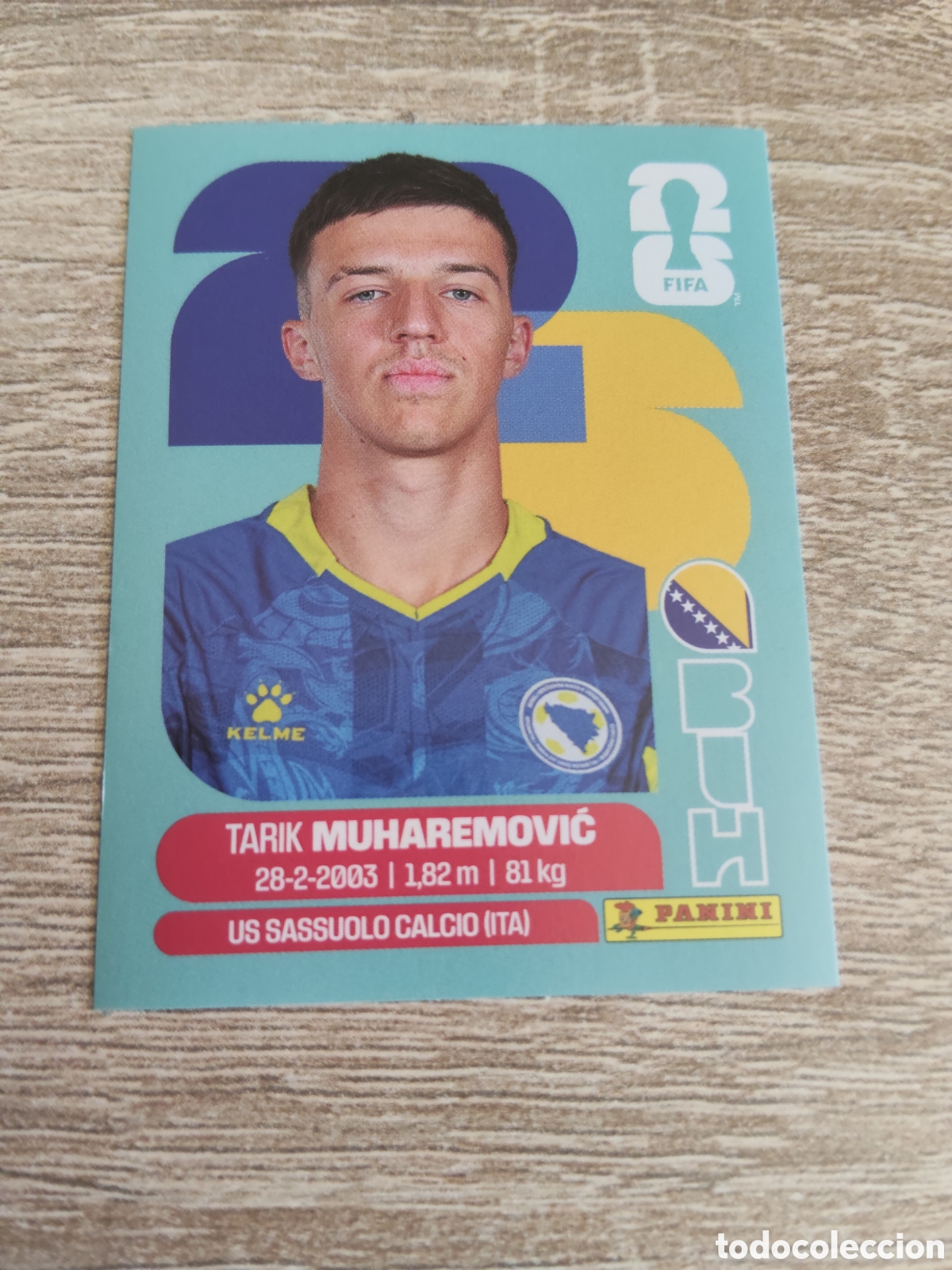 Cromos de F&uacute;tbol: Panini mundial 2026 BIH 5 Tarik Muharemovic Bosnia Herzegovina
