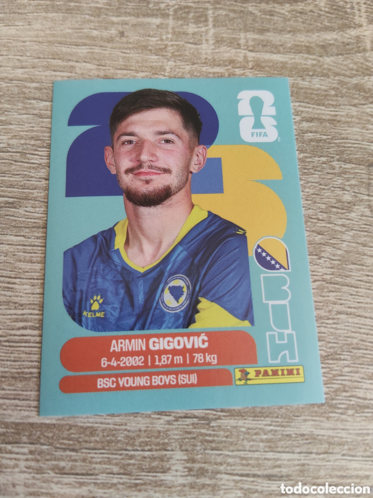 Cromos de F&uacute;tbol: Panini mundial 2026 BIH 10 Armin Gigovic Bosnia Herzegovina