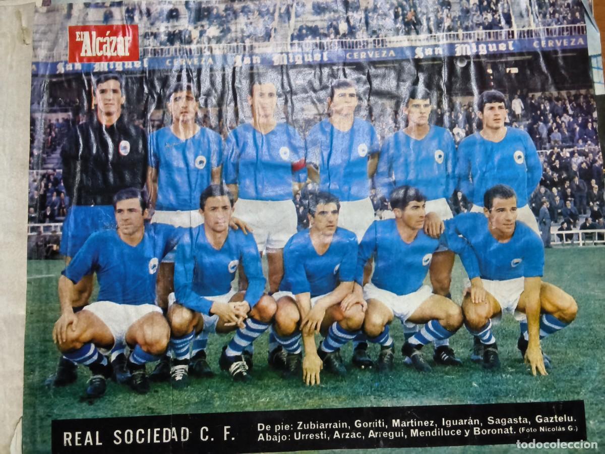 Cromos de F&uacute;tbol: LAMINA DE EL ALCAZAR REAL SOCIEDAS Y 15 CROMOS COMPLETO