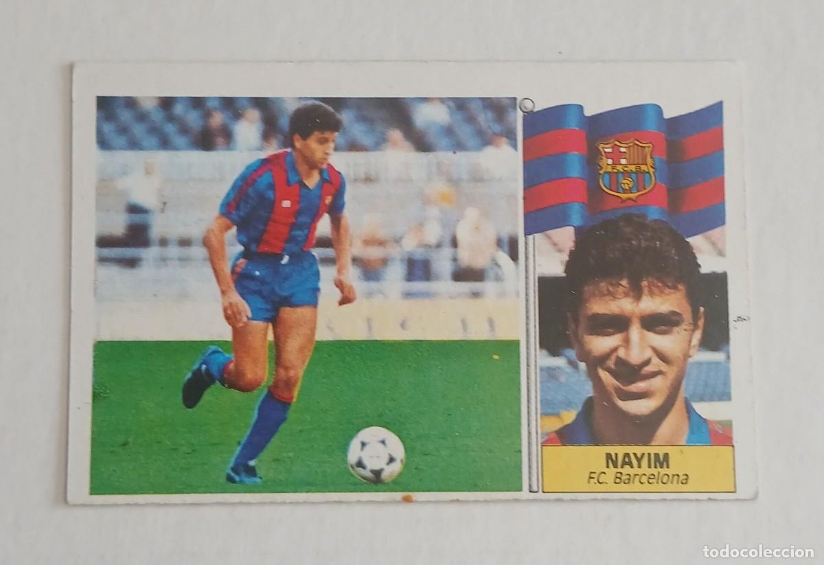 Cromos de F&uacute;tbol: FICHAJE n&ordm; 18 NAYIM BARCELONA EDICIONES ESTE LIGA 86-87. Nuevo y sin pegar.
