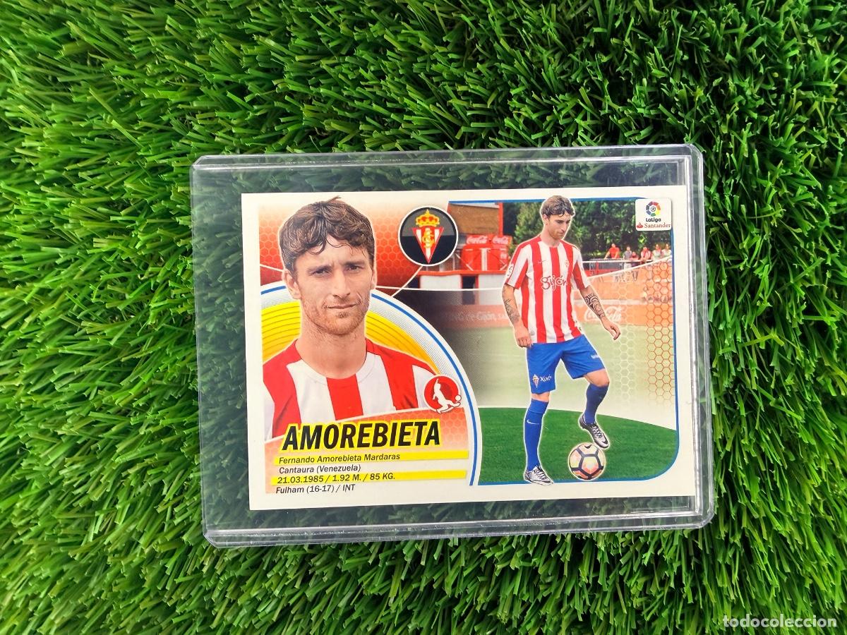 Cromos de F&uacute;tbol: N&ordm; 6 Amorebieta Real Sporting Liga Este 16 17
