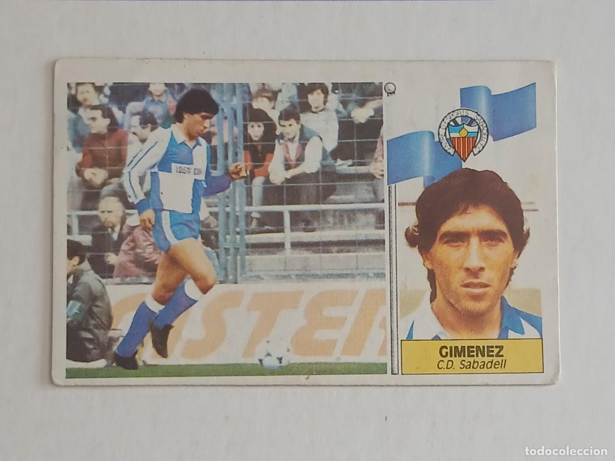 Fu&szlig;ball-Sticker: CROMO COLOCA GIM&Eacute;NEZ SABADELL EDICIONES ESTE LIGA 86-87. Nuevo y sin pegar.
