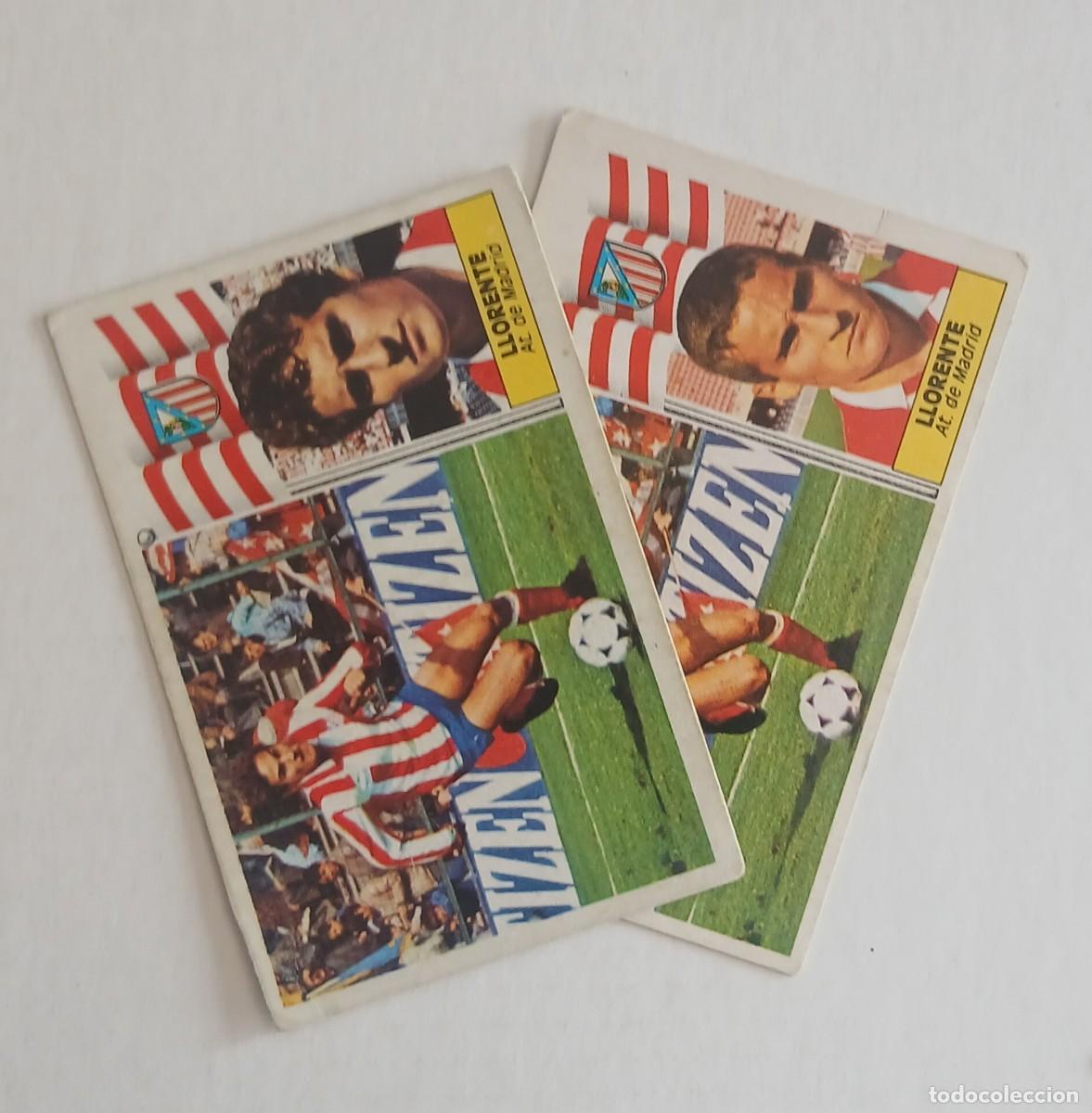 Fu&szlig;ball-Sticker: CROMO DE LLORENTE ATL&Eacute;TICO DE MADRID DOBLE VERSI&Oacute;N EDICIONES ESTE LIGA 86-87. Nuevo y sin pegar.
