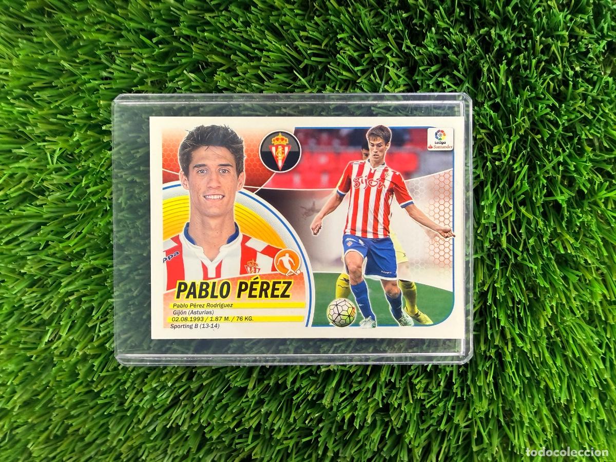 Fu&szlig;ball-Sticker: N&ordm; 12B Pablo P&eacute;rez Real Sporting Liga Este 16 17