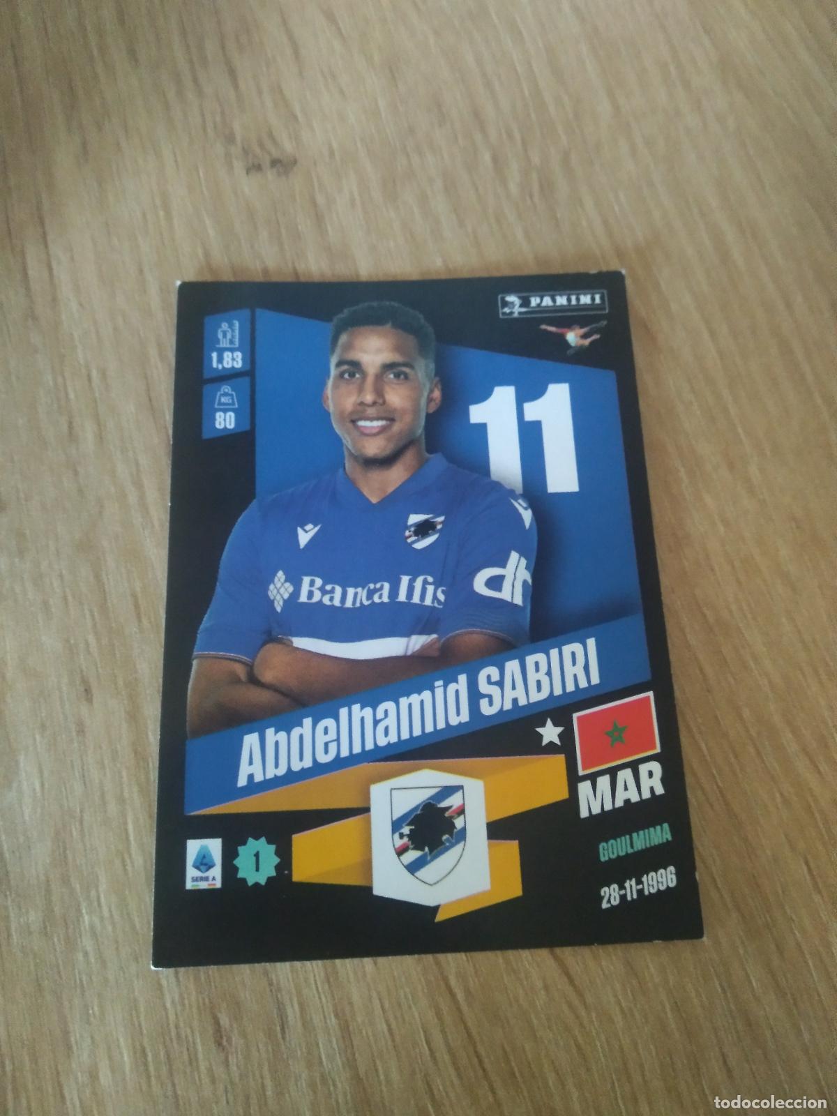 Fu&szlig;ball-Sticker: 428 ABDELHAMID SABIRI SAMPDORIA CROMO FUTBOL PANINI LIGA ITALIA 22-23 CALCIATORI 2022-2023