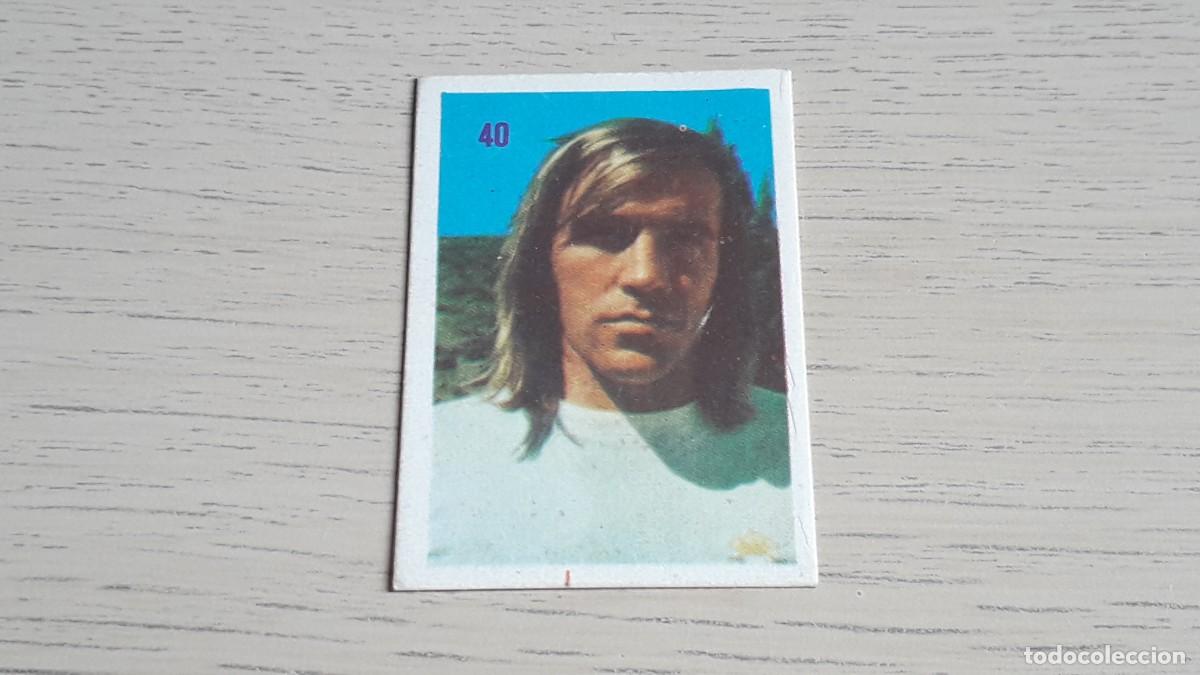Fu&szlig;ball-Sticker: Netzer Real Madrid # 40. F&uacute;tbol Liga Espa&ntilde;ola 1975-76, Ed. Mateo Mirete. Sin pegar.